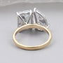 Antique cut Toi Et Moi ring radiant and pear
