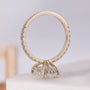 IGI certified radiant cut lab grown diamond ring