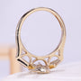Marquise cut diamond bridal ring in yellow gold