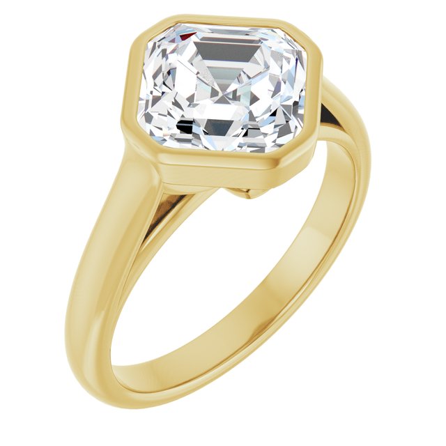 Asscher Engagement Ring Mounting
