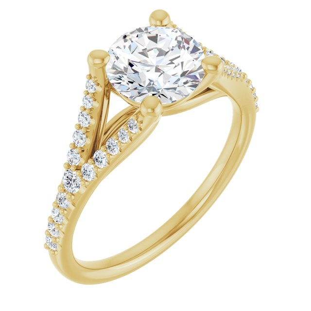 Round Engagement Ring Mounting