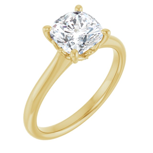 Cushion Engagement Ring Mounting