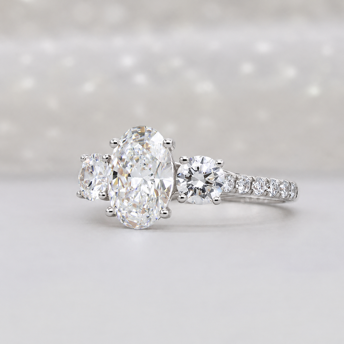 10k White Gold, 14k White Gold, 18k White Gold, Platinum