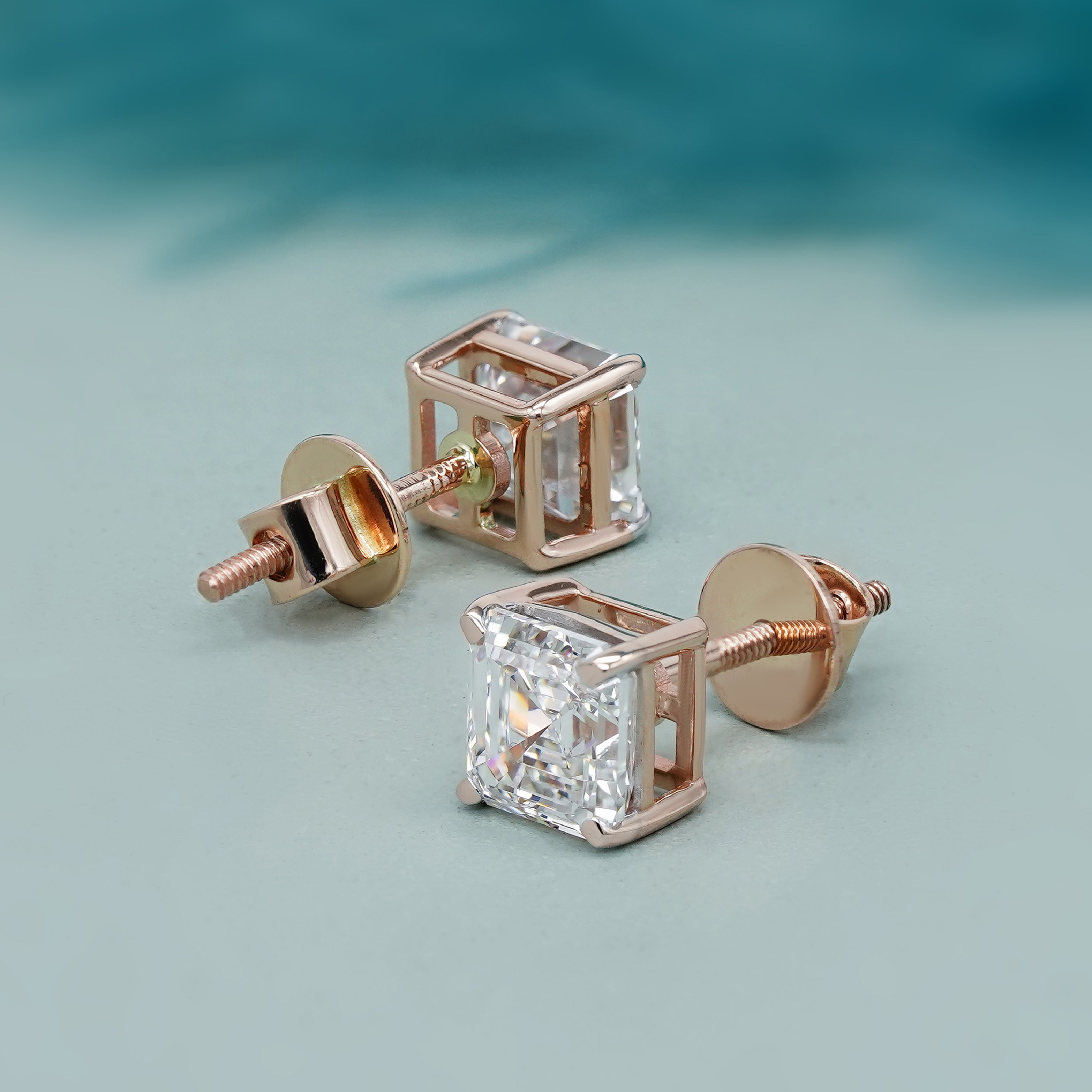Lab grown diamond stud earrings IGI certified