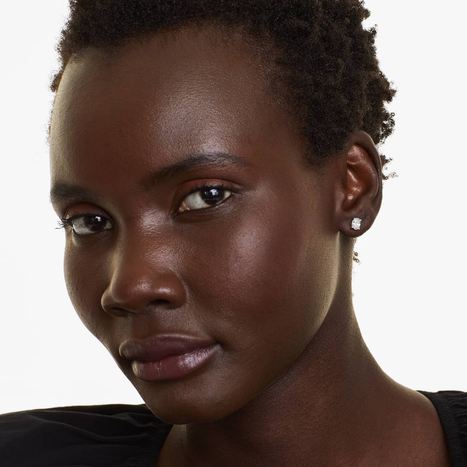 Oval Lab Grown Diamond Push Back Stud Earrings, EF Color, VS Clarity, IGI Certified