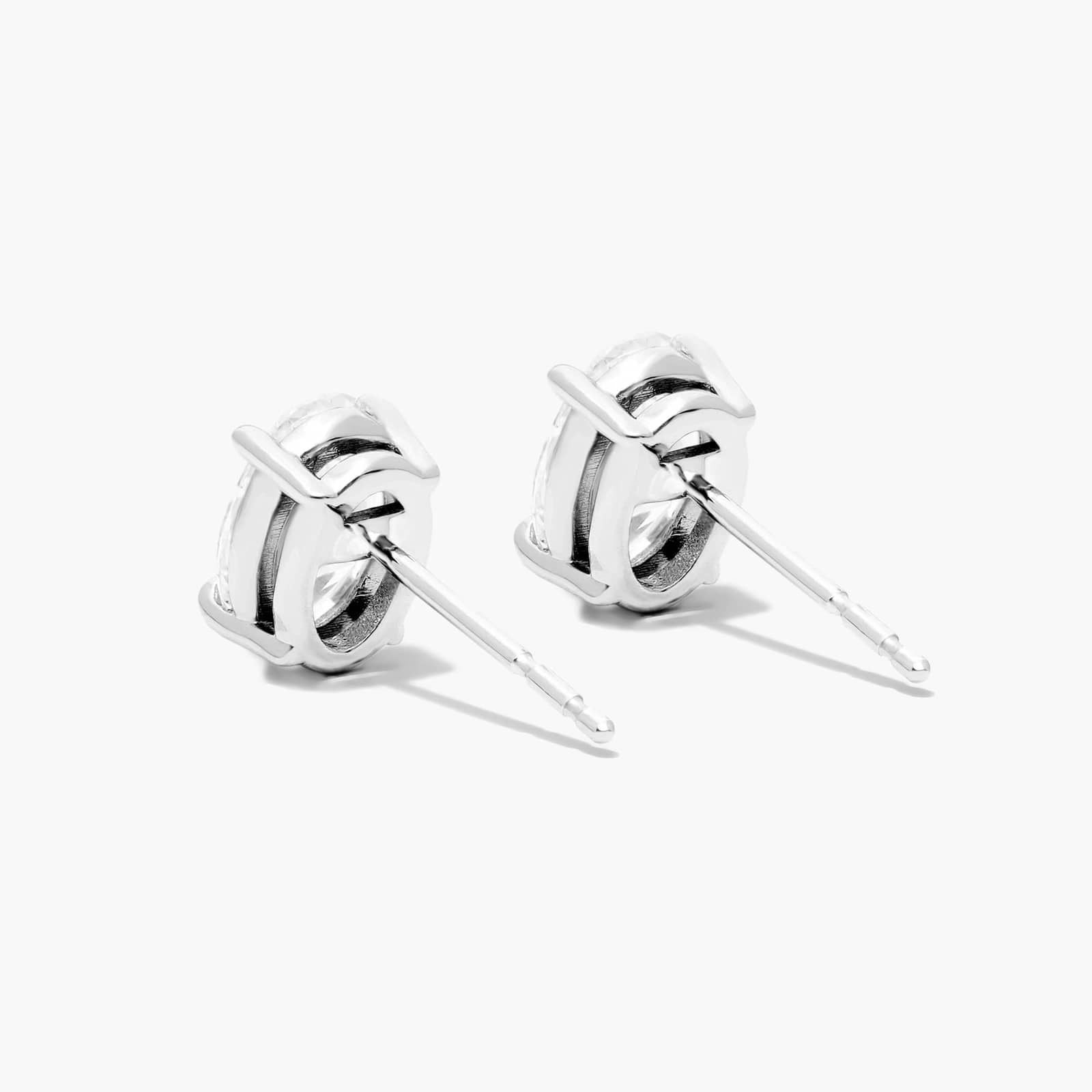 Oval Lab Grown Diamond Push Back Stud Earrings, EF Color, VS Clarity, IGI Certified