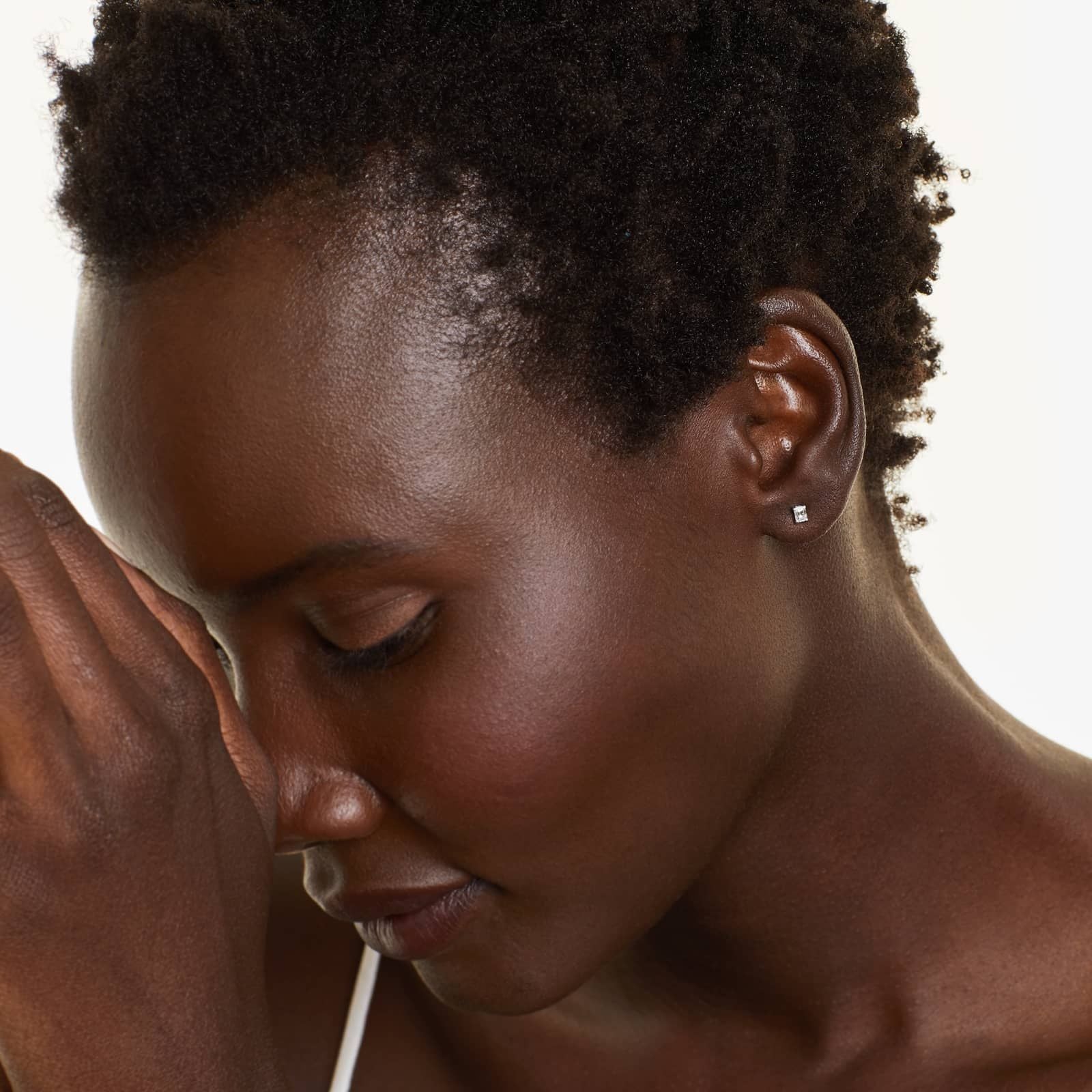 Emerald Lab Grown Diamond Push Back Stud Earrings, EF Color, VS Clarity, IGI Certified