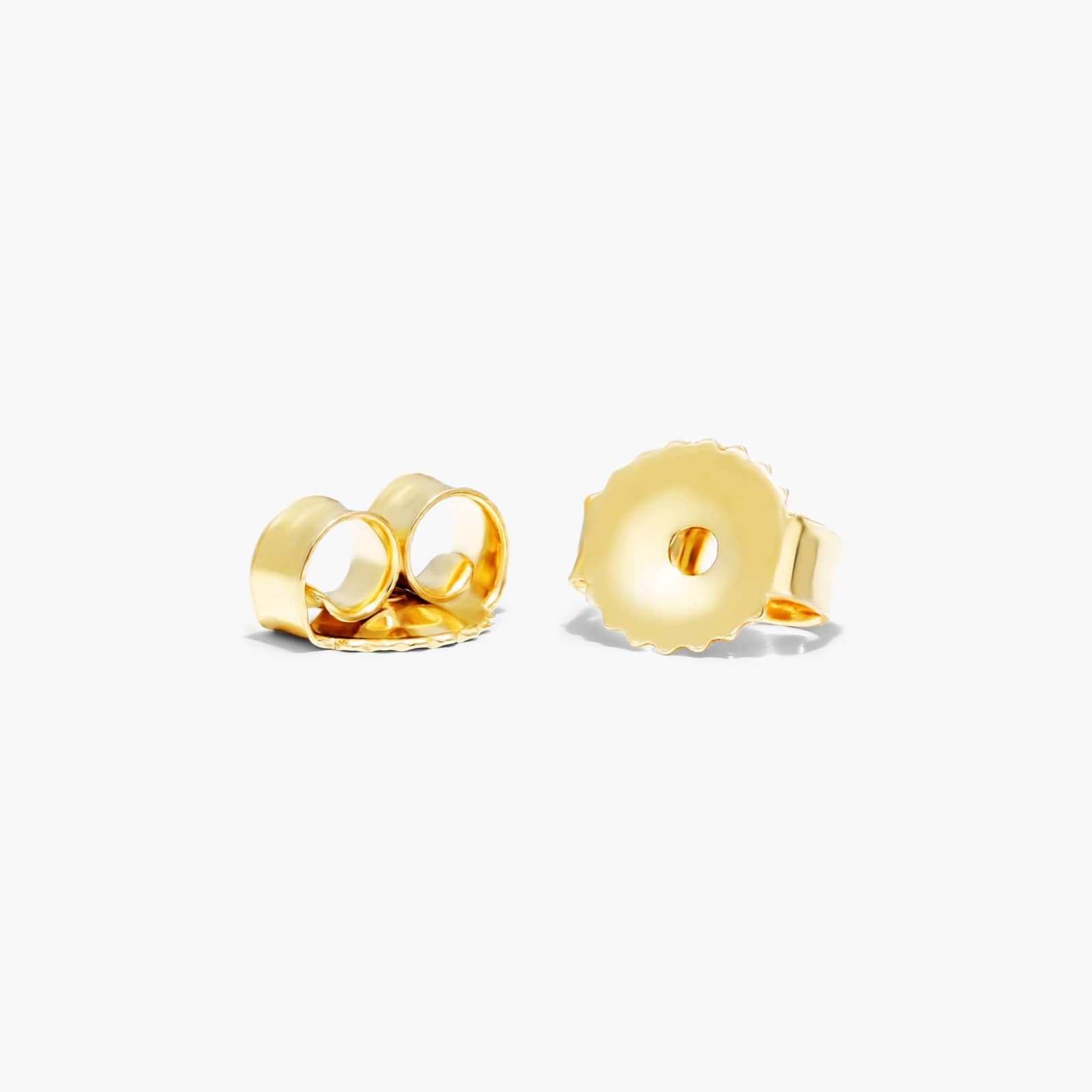 14K Yellow Gold Pear Shape Diamond Stud Earrings