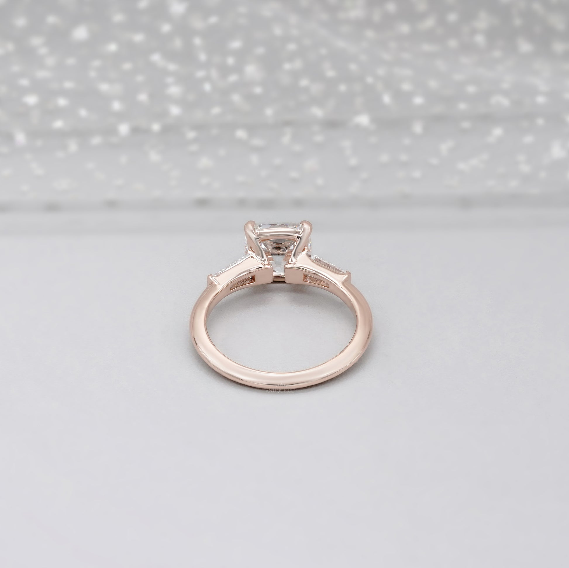 Cushion 2.50tcw Lab Grown Diamond Three-Stone Engagement Ring | IGI Certified