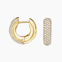 #Color_Yellow Gold_Huggie