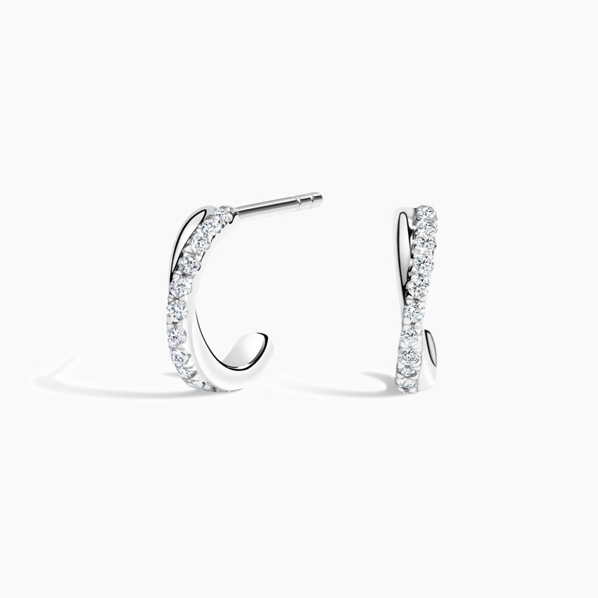 Chamise Diamond Huggie Earrings