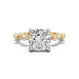Image for Cushion Classic Basket Ring with Floating Station band