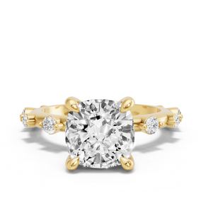 Image for Cushion Classic Basket Ring with Floating Station band