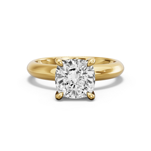 Image for Cushion Classic Basket Ring with Knife Edge Solitaire band