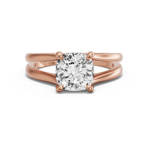 Image for Cushion Classic Basket Ring with Split Ring Solitaire band