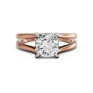 Image for Cushion Classic Basket Ring with Split Ring Solitaire band