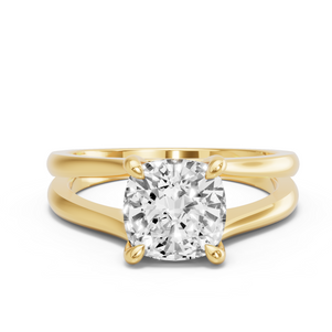 Image for Cushion Classic Basket Ring with Split Ring Solitaire band