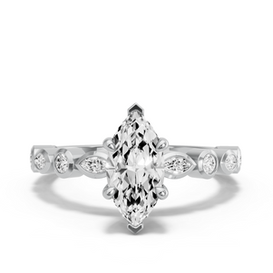 Image for Marquise Classic Basket Ring with Alternating Marquise band