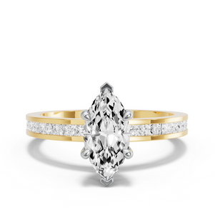 Image for Marquise Classic Basket Ring with Channel band