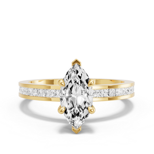 Image for Marquise Classic Basket Ring with Channel band