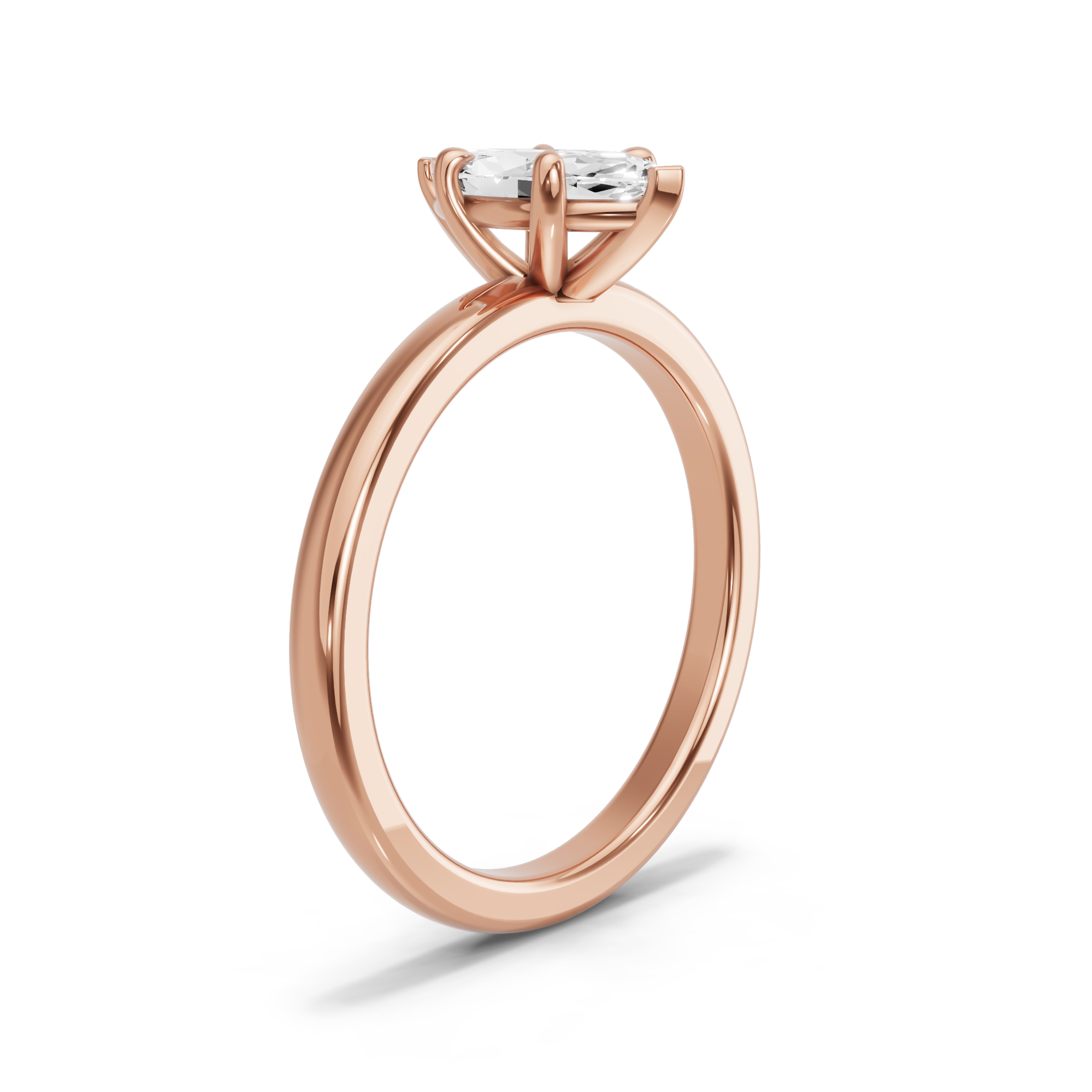 Image for Marquise Classic Basket Ring with Solitaire band