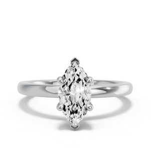 Image for Marquise Classic Basket Ring with Solitaire band