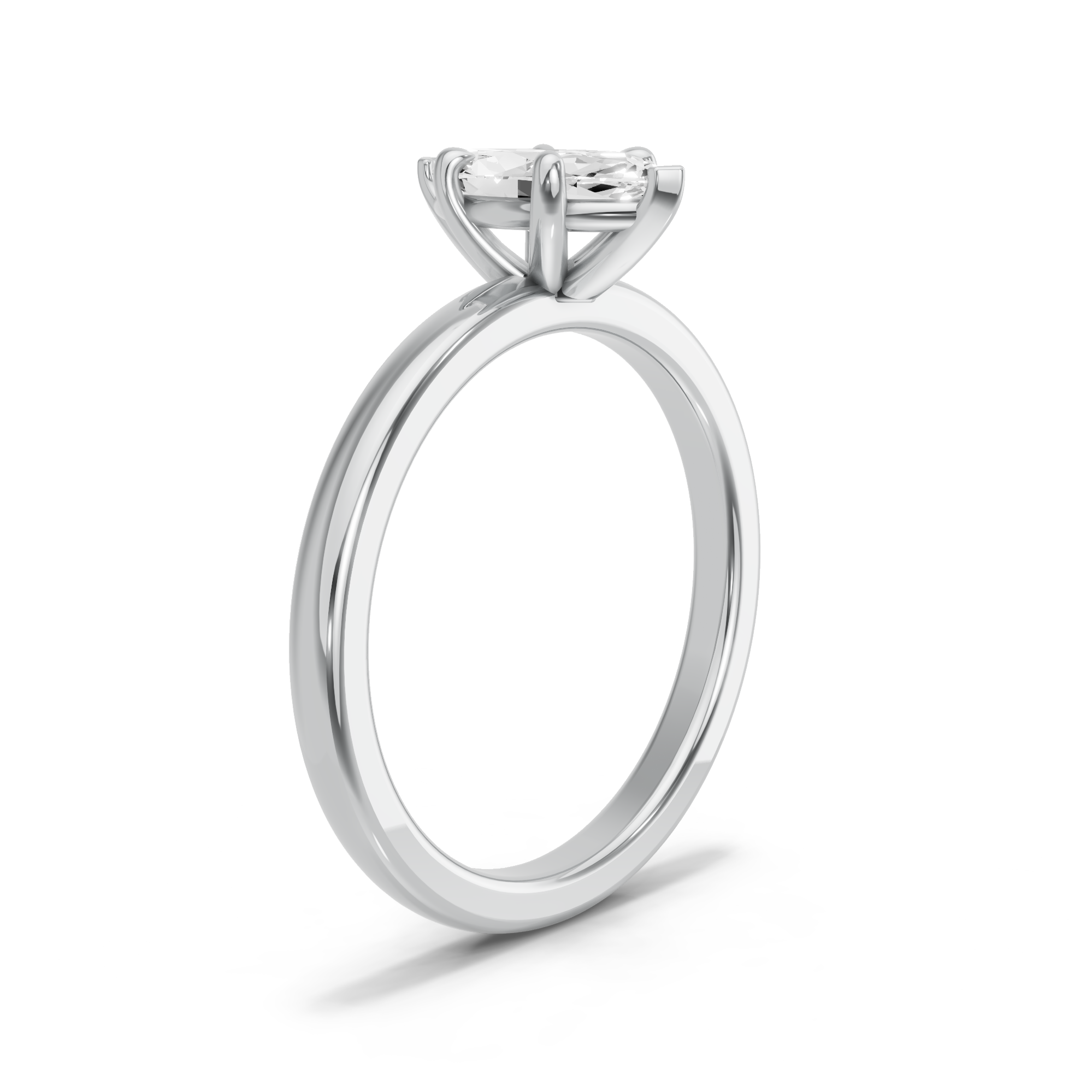 Image for Marquise Classic Basket Ring with Solitaire band