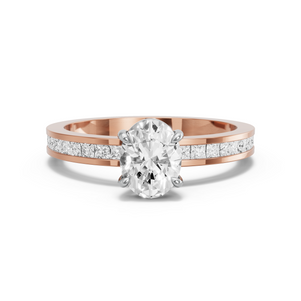 Image for Oval Classic Basket Ring with Channel band