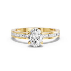 Image for Oval Classic Basket Ring with Channel band