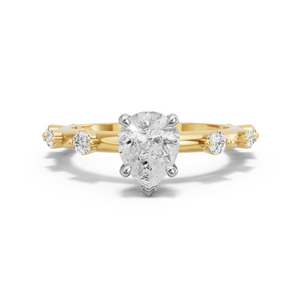 Image for Pear Classic Basket Ring with Floating Station band