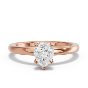 Image for Pear Classic Basket Ring with Solitaire band