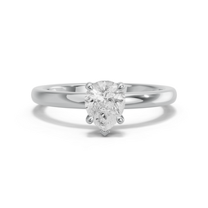 Image for Pear Classic Basket Ring with Solitaire band