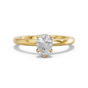 Image for Pear Classic Basket Ring with Solitaire band