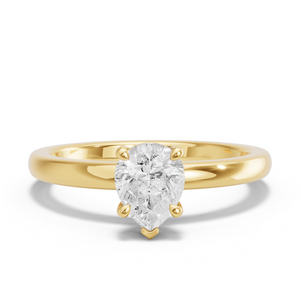 Image for Pear Classic Basket Ring with Solitaire band