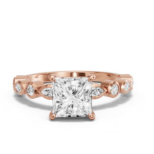 Image for Princess Classic Basket Ring with Alternating Marquise band