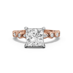 Image for Princess Classic Basket Ring with Alternating Marquise band