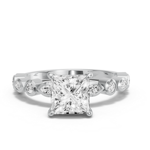 Image for Princess Classic Basket Ring with Alternating Marquise band