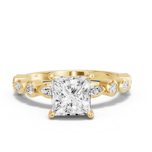 Image for Princess Classic Basket Ring with Alternating Marquise band