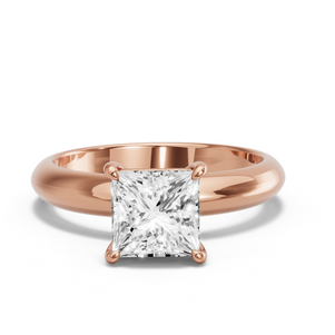 Image for Princess Classic Basket Ring with Knife Edge Solitaire band