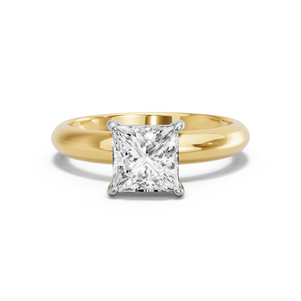 Image for Princess Classic Basket Ring with Knife Edge Solitaire band