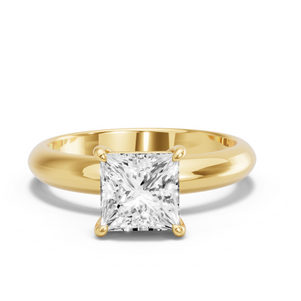 Image for Princess Classic Basket Ring with Knife Edge Solitaire band