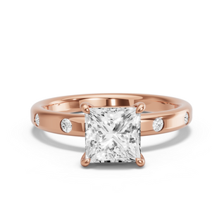 Image for Princess Classic Basket Ring with Sleek Accent band