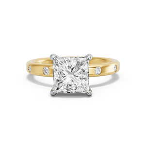 Image for Princess Classic Basket Ring with Sleek Accent band