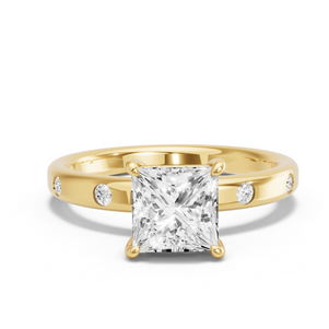 Image for Princess Classic Basket Ring with Sleek Accent band