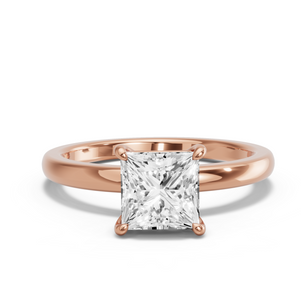 Image for Princess Classic Basket Ring with Solitaire band