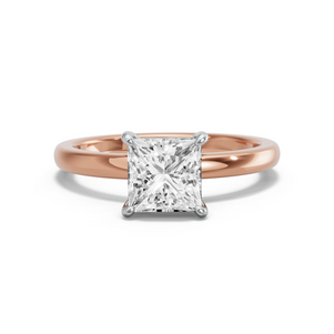 Image for Princess Classic Basket Ring with Solitaire band