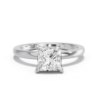 Image for Princess Classic Basket Ring with Solitaire band