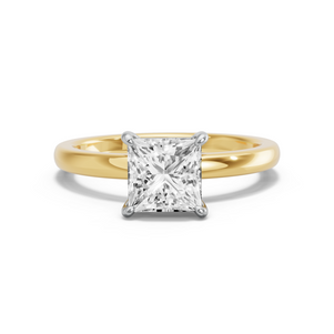 Image for Princess Classic Basket Ring with Solitaire band