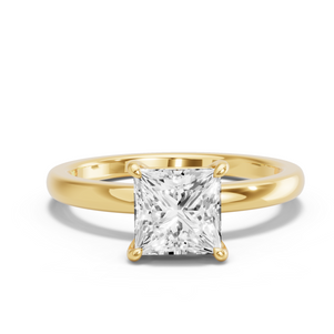 Image for Princess Classic Basket Ring with Solitaire band