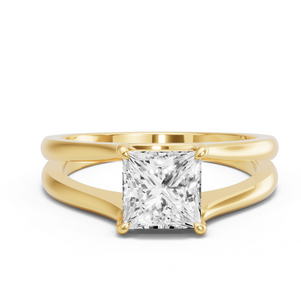 Image for Princess Classic Basket Ring with Split Ring Solitaire band